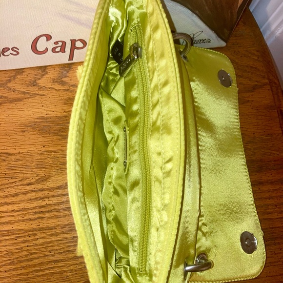Botkier Sateen Shoulder Bag w/ Heavy Chain - Lime Green - Like New $295 MSRP - Picture 12 of 16